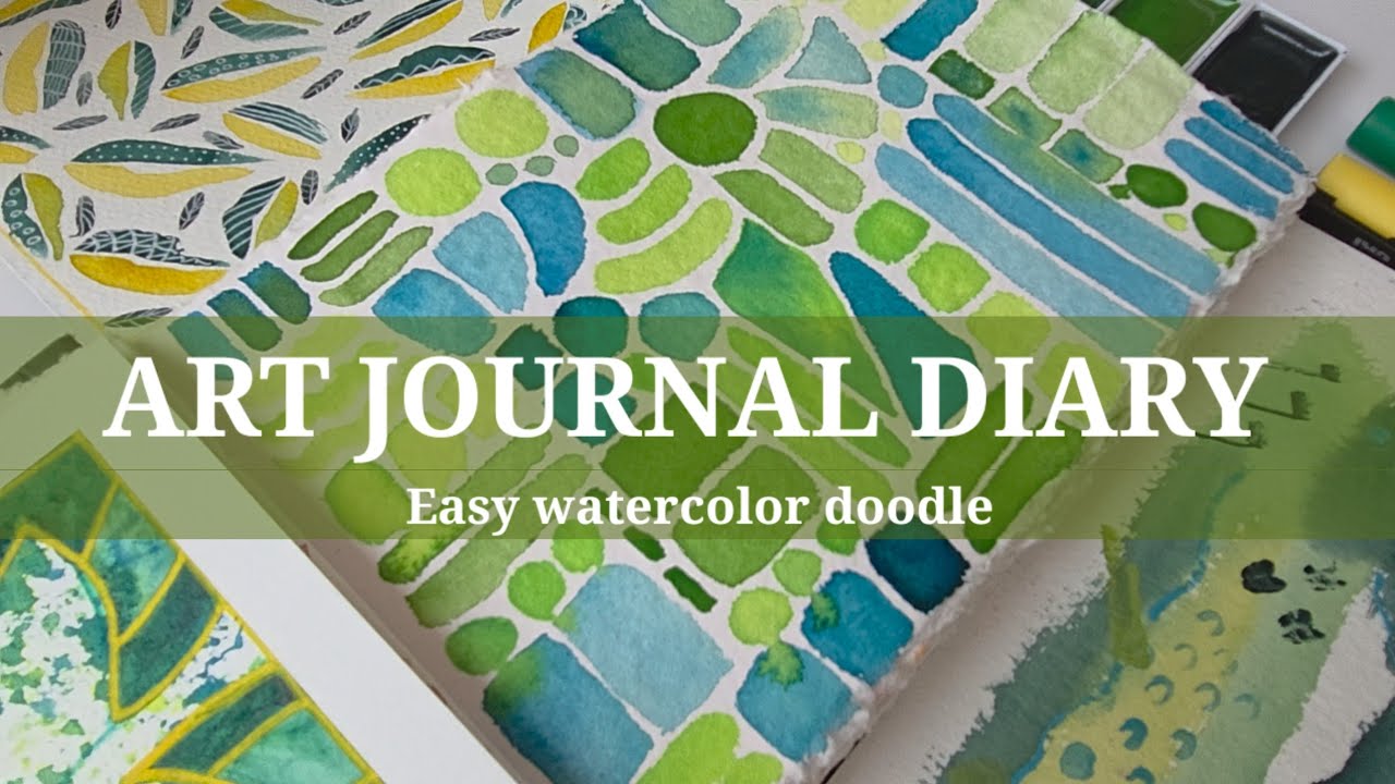 RAG PAPER ART JOURNAL DIARY No 8 AMAZING Abstract Watercolor and Mixed Media