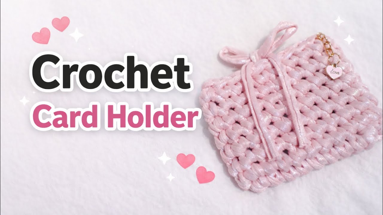 Crochet easy pattern card holder❣