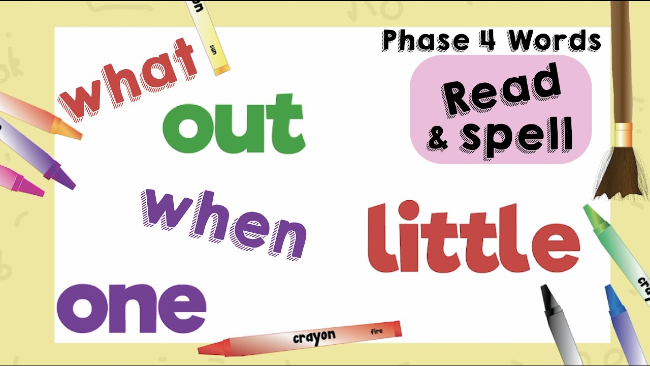 Phonics tricky words phase 4 - Sight Words set 3 - Common Words - High Frequency Words - Phonics HFW