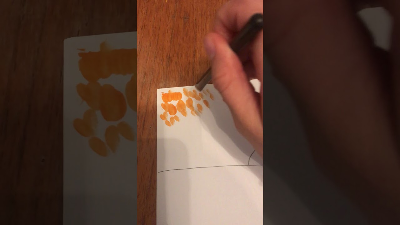 Dabbing Motion Painting Technique