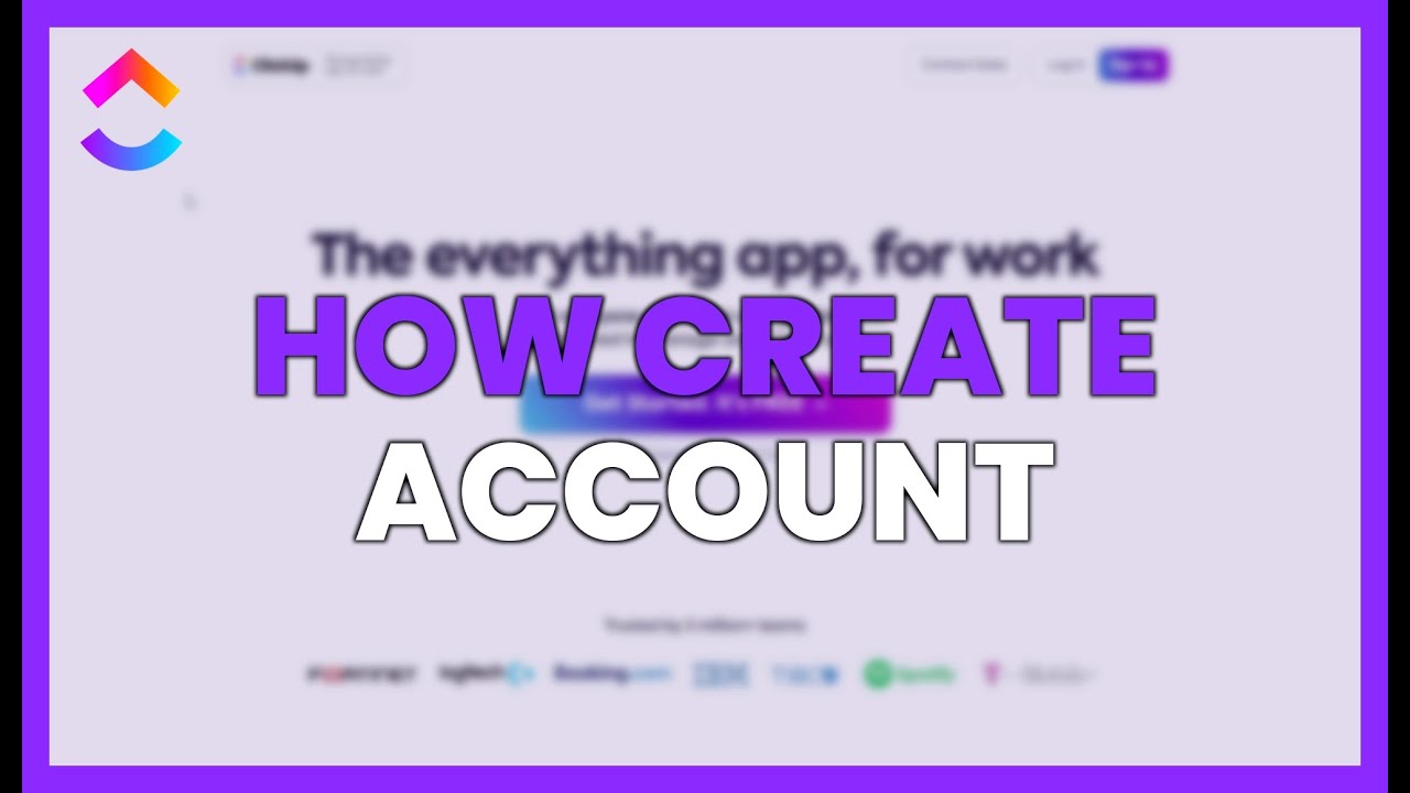 How to CREATE ACCOUNT - CLICKUP