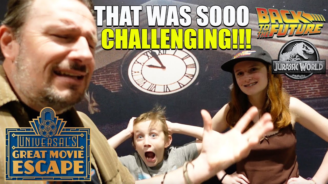 We TRIED to solve the BACK to the FUTURE Great Movie Escape room at Universal Studios Orlando FL