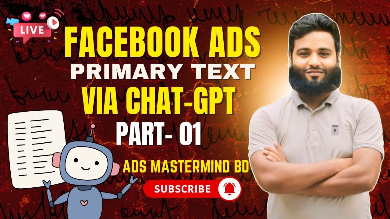 How to write facebook ad copy | meta ad copywriting guide 2026 | primary text, headline with ChatGPT