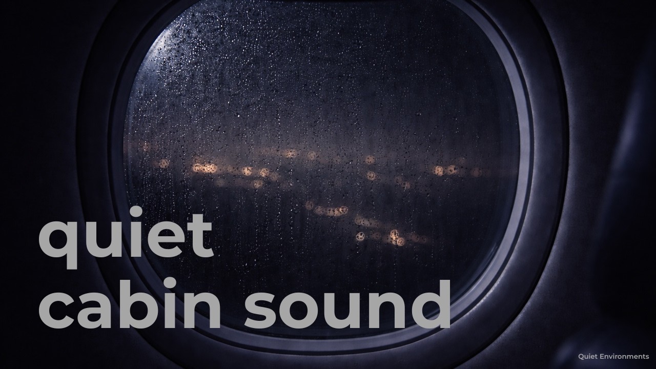 Quiet airplane cabin background sound (2 hours)