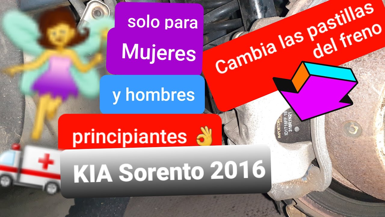 Como cambiar las pastillas del freno trasero a un KIA Sorento 2016, ojo, Solo para principiantes