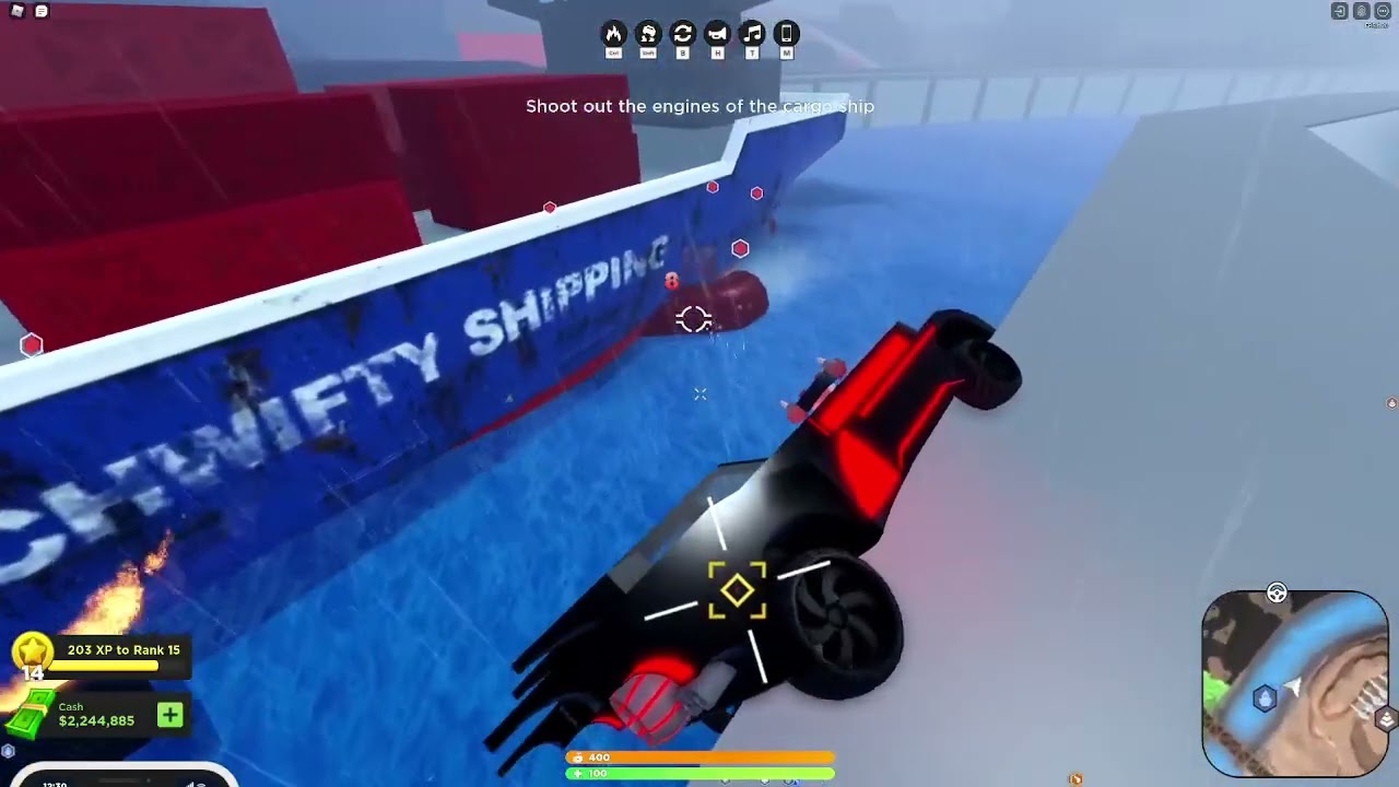 Mad city chapter 2 Night Rider vs Cargo Ship