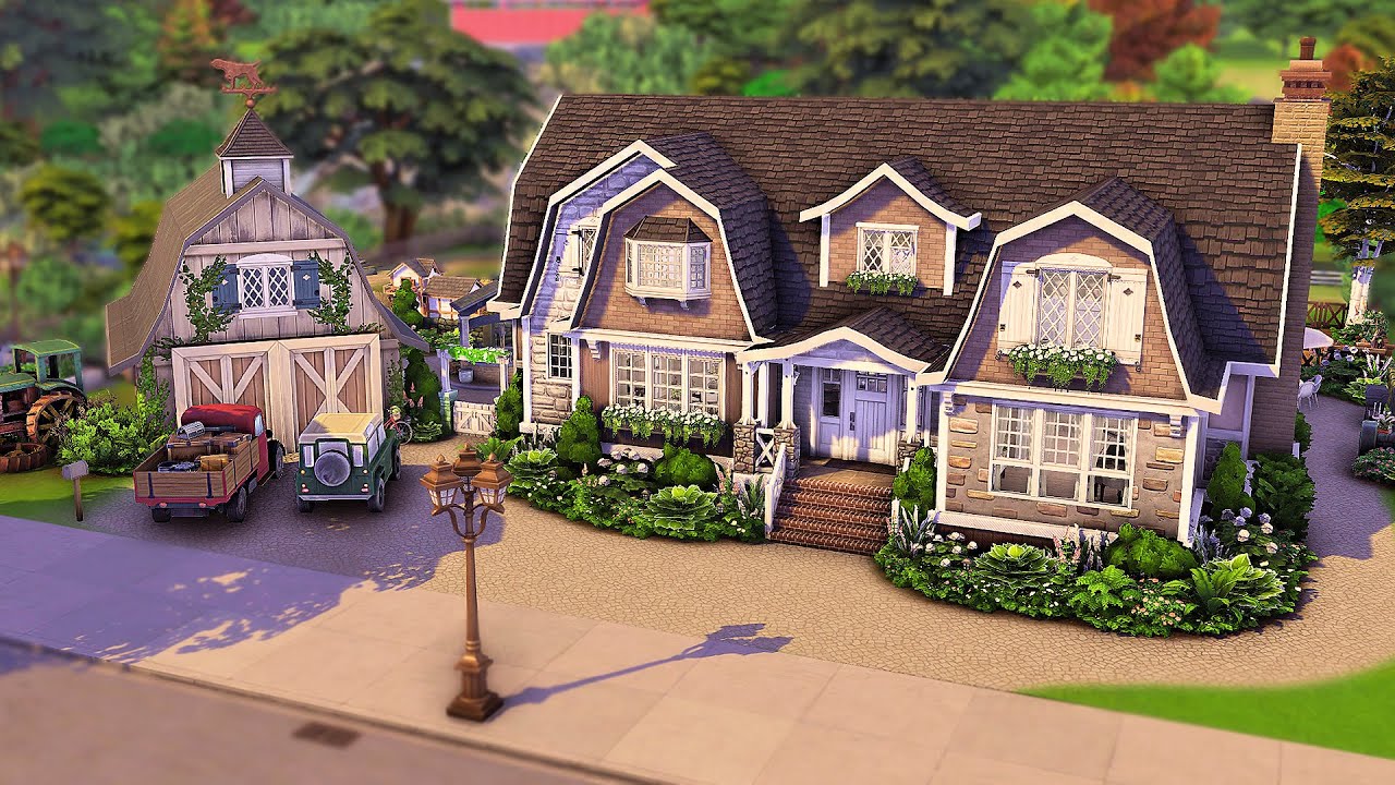 Семейная ферма Бриндлтон | The Sims 4 Скоростное строительство