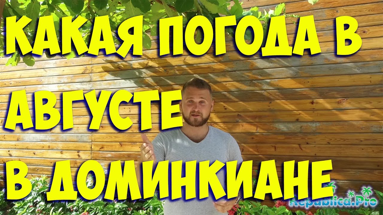 Какая погода в августе в Доминкиане? (доминикана. доминикана2017. доминикана цены. доминикана видео)