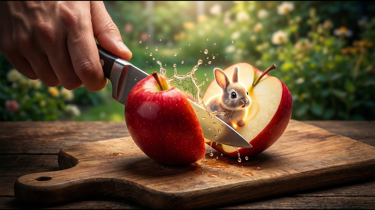 Oddly Satisfying Fruit Cutting with Cute Baby Inside