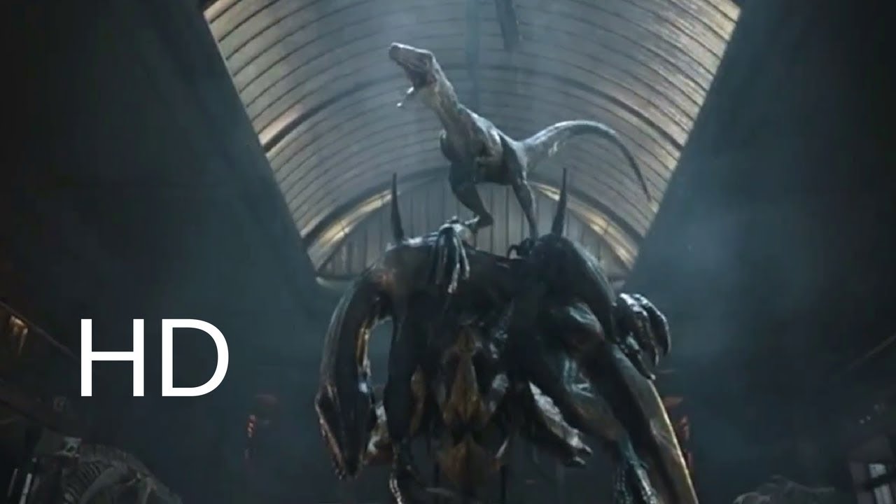 INDORAPTOR VS  (BLUE) RAPTOR Fight Scene  |FULL HD|  | 1080P|