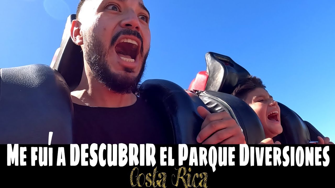 Me fuí a DESCUBRIR el PARQUE DIVERSIONES de Costa Rica 😱🎢🎡