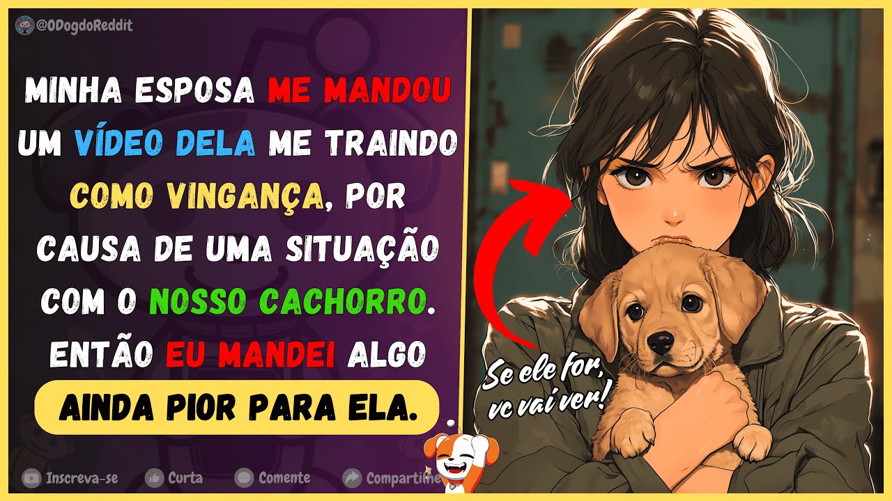 Esposa me mandou um vídeo me traindo como vingança por causa do nosso cachorro. Então fiz algo pior.