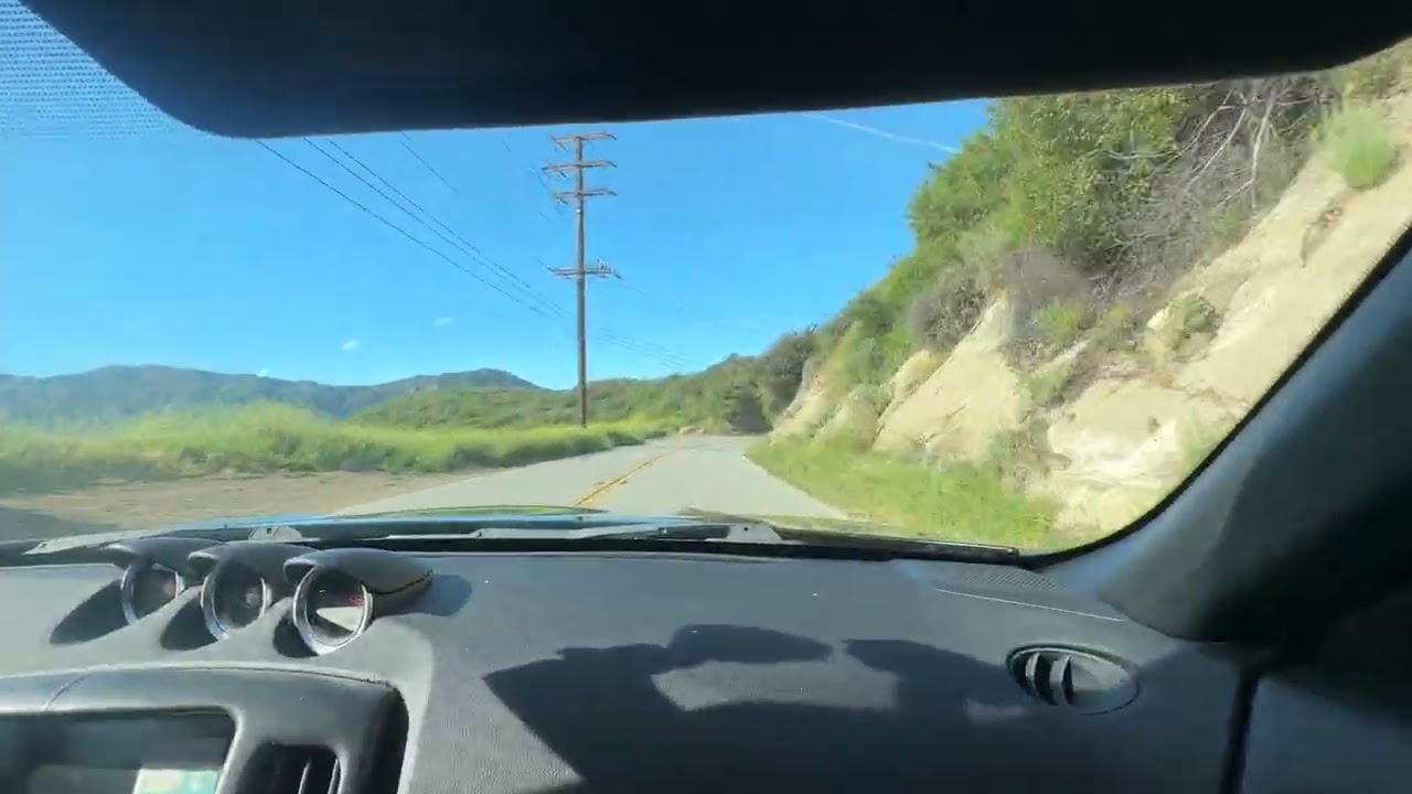 370z mulholland hwy run otw to cars & coffee (las virgenes to kanan) 