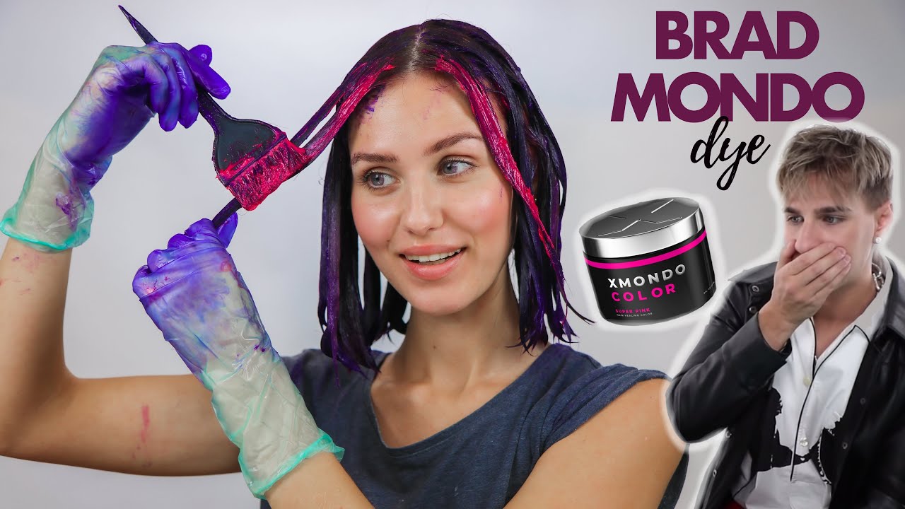 Dyeing my hair Purple with Brad Mondo's Dye