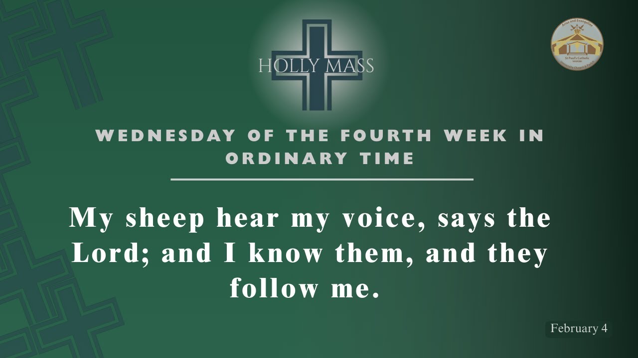 LIVE CATHOLIC 7:00 AM|WEDNESDAY OF THE FOURTH WEEK IN ORDINARY TIME| February 4