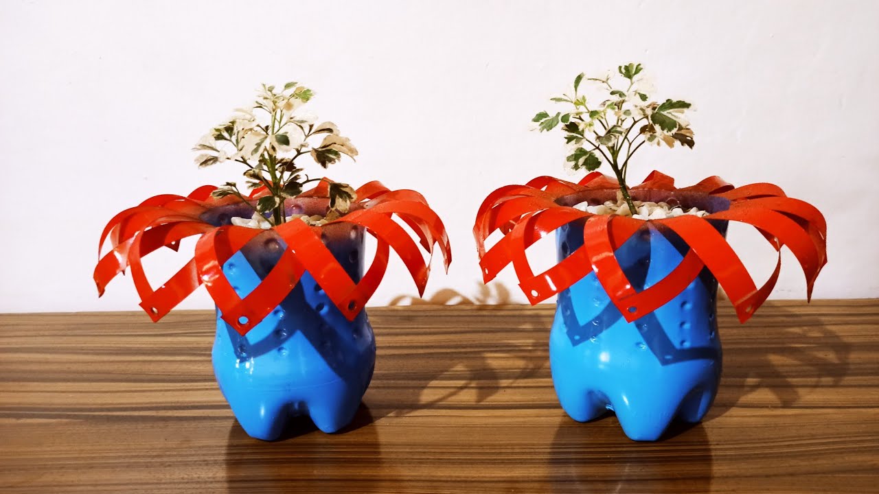 DIY POT/ HOW TO REUSE PLASTIC BOTTLE