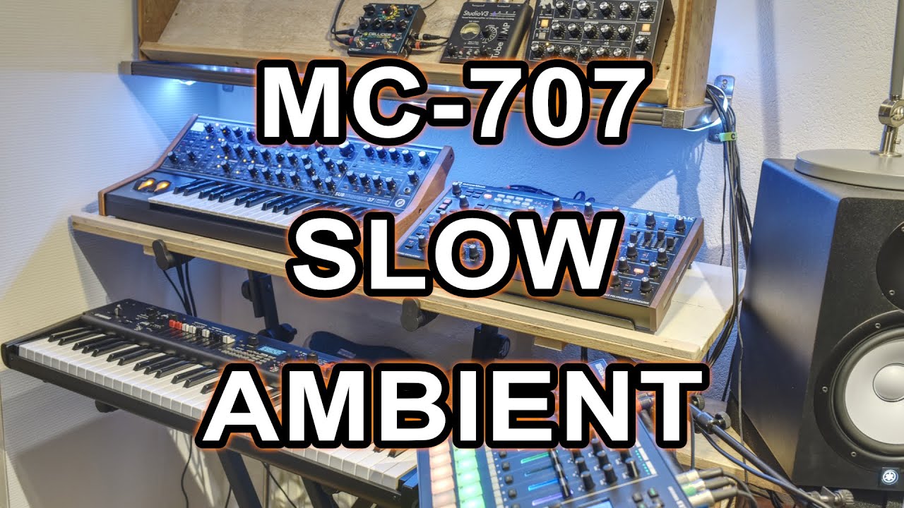Roland MC-707 // Slow ambient jam // Cinematic