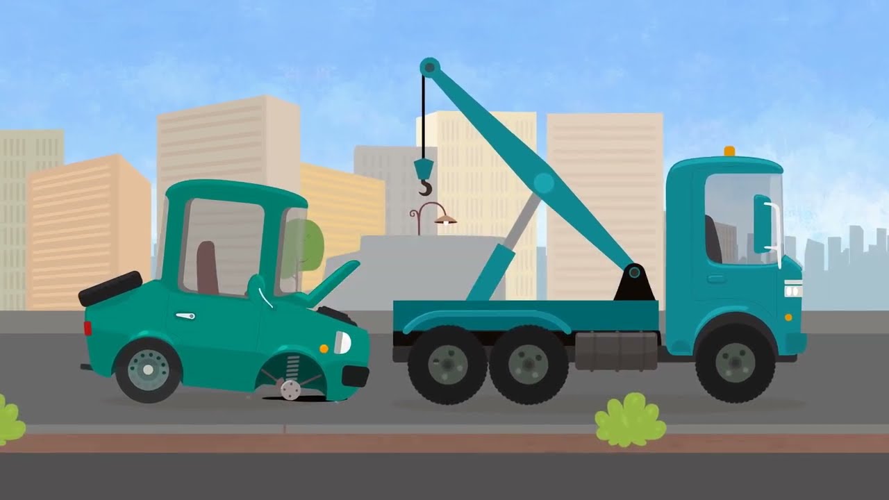Car Cartoons for Kids &mdash; Doctor McWheelie with Construction Vehicles & Trucks