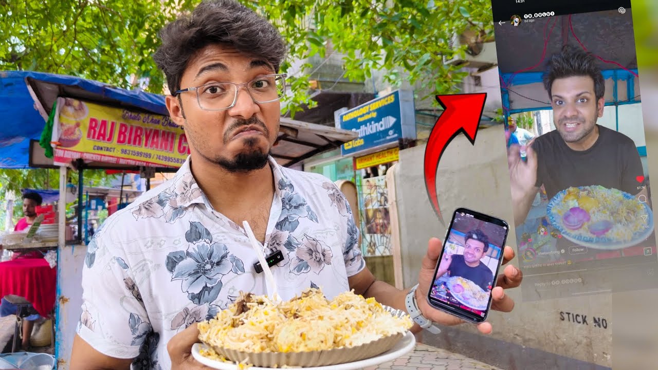 Kolkata's best ?? Street (mutton) biriyani at Rs.145 🤤