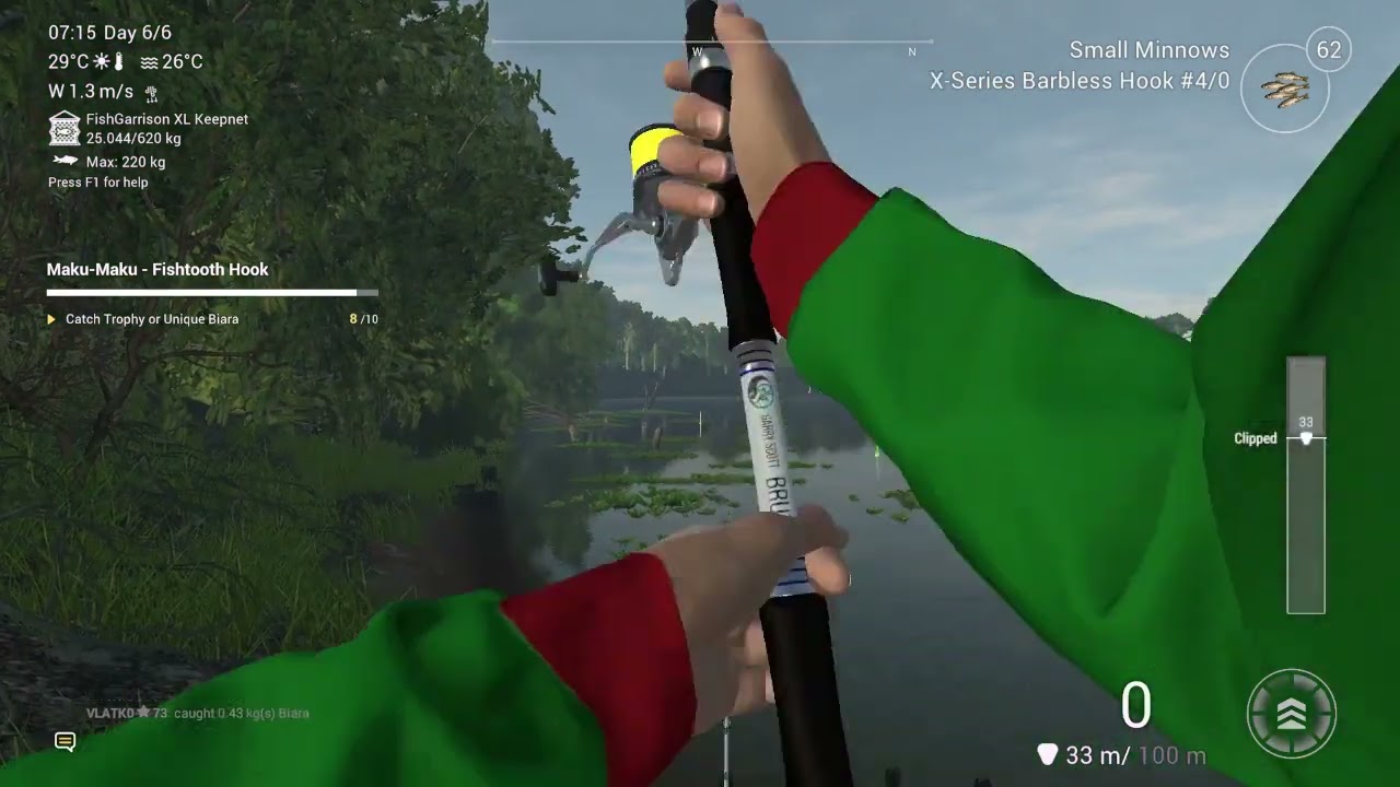 Fishing Planet - Maku Maku - Fishtooth hook -  Unique Biara spot - Monster Mission