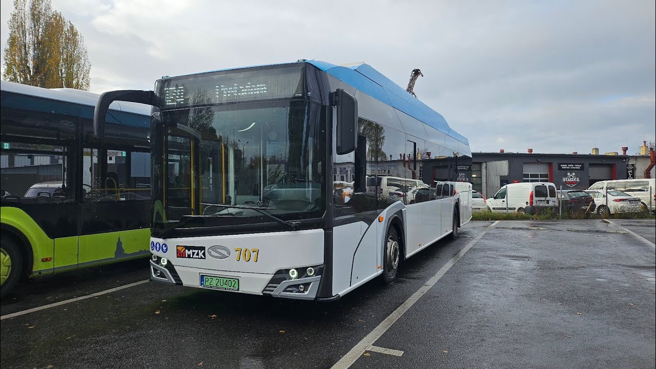(Cabview) MZK Gorzów Wielkopolski/ SOLARIS URBINO 12 ELECTRIC FL #707 (Linia 124)