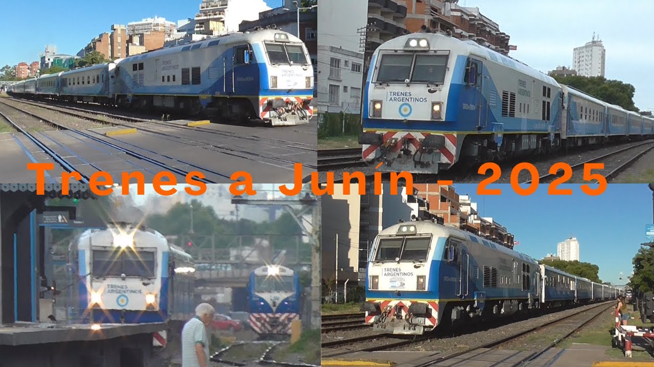 Compilación TRENES a JUNÍN 2025 !! - Línea San Martín