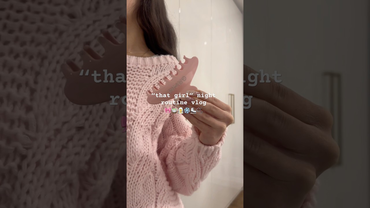 night routine vlog#vlog #girlyvlog #thatgirlaesthetic #selfcare #vlog #nightroutine #skincare #grwm