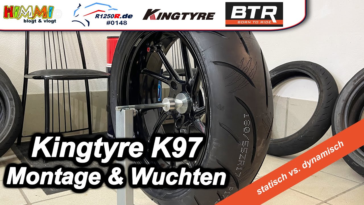 Kingtyre K 97 Reifenmontage & Wuchten | BMW R 1250 R | #motovlog 148