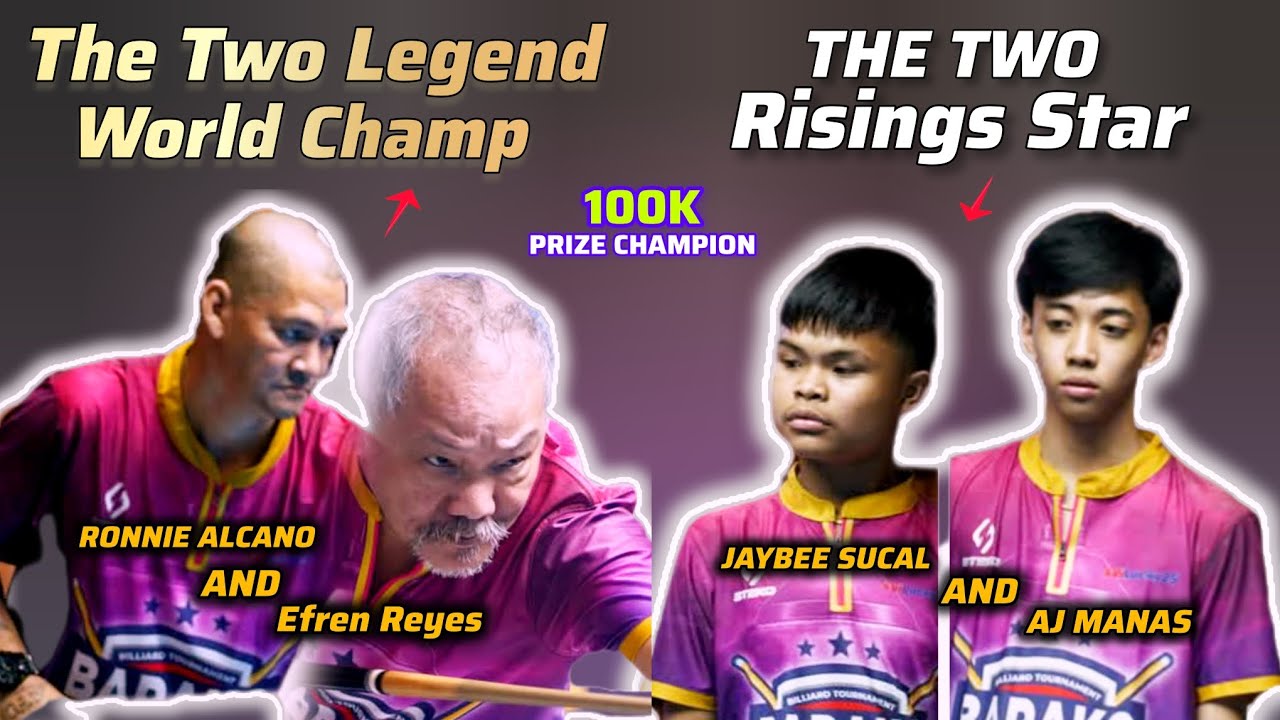 Aj Manas/Jaybee Sucal 🆚 Efren Reyes/Ronnie Alcano || Double match Full game highlights