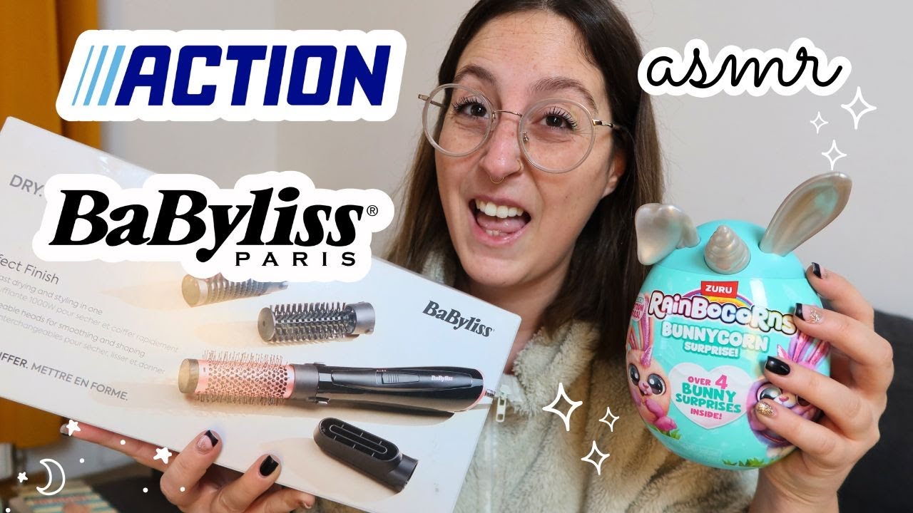 ASMR - Mes derniers achats chez Action et Babyliss 🌸