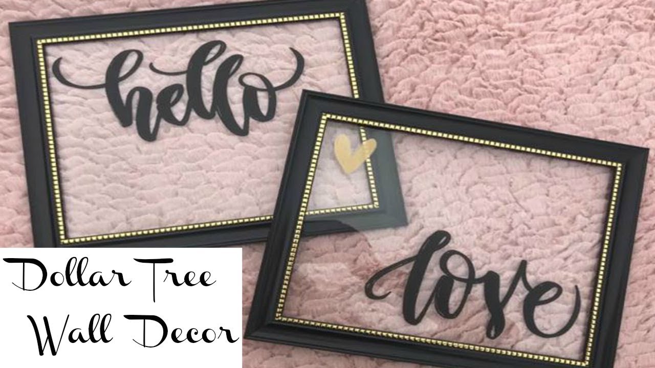 Dollar Tree Wall Decor | VALENTINE'S CRAFT IDEA