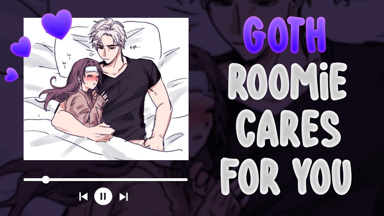 Cuddling Your Goth Roommate While You're Sick | ASMR BF Cuddly Daddy Dom | Roommate Cosy Sleep Aid