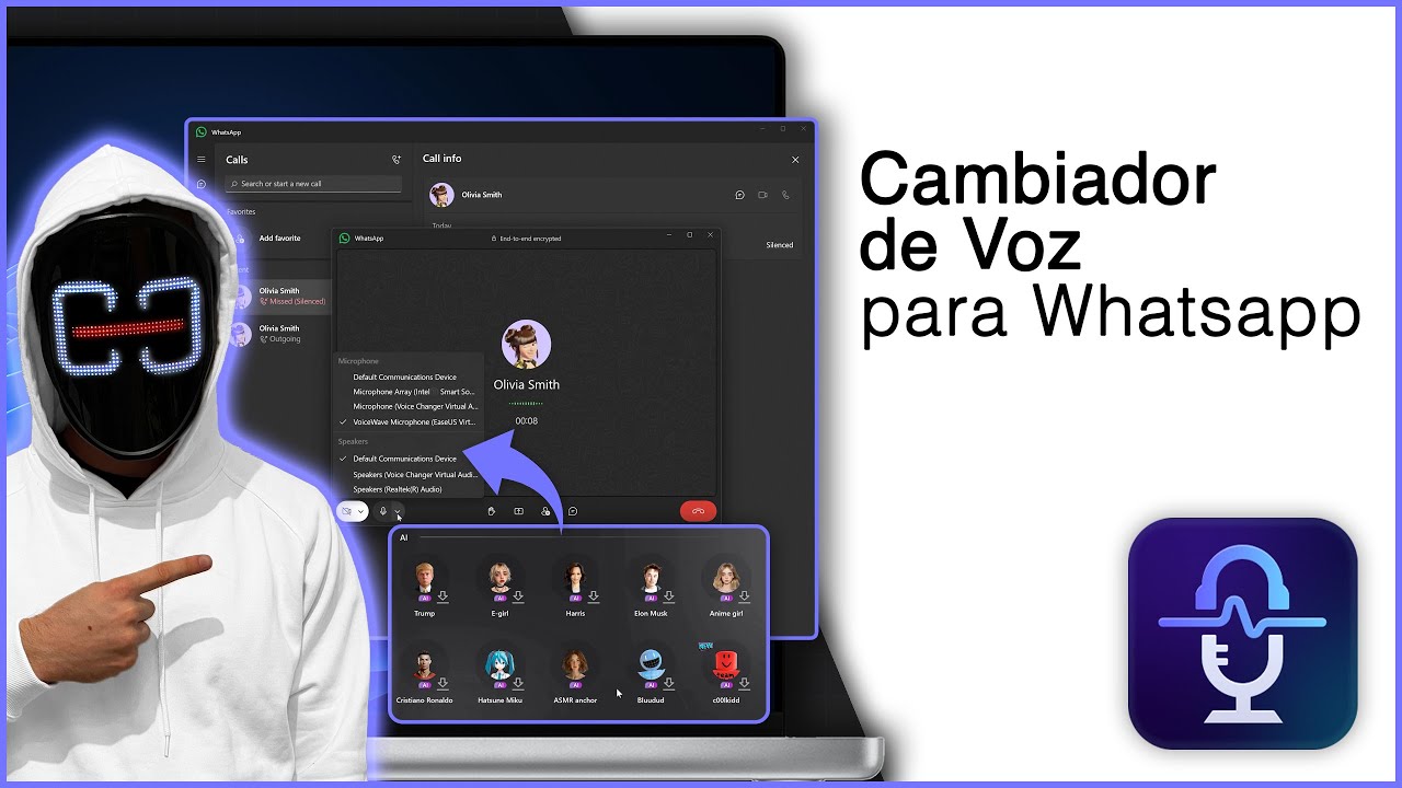 ¡Cómo Cambiar tu Voz a Audio con IA durante una Llamada de WhatsApp!