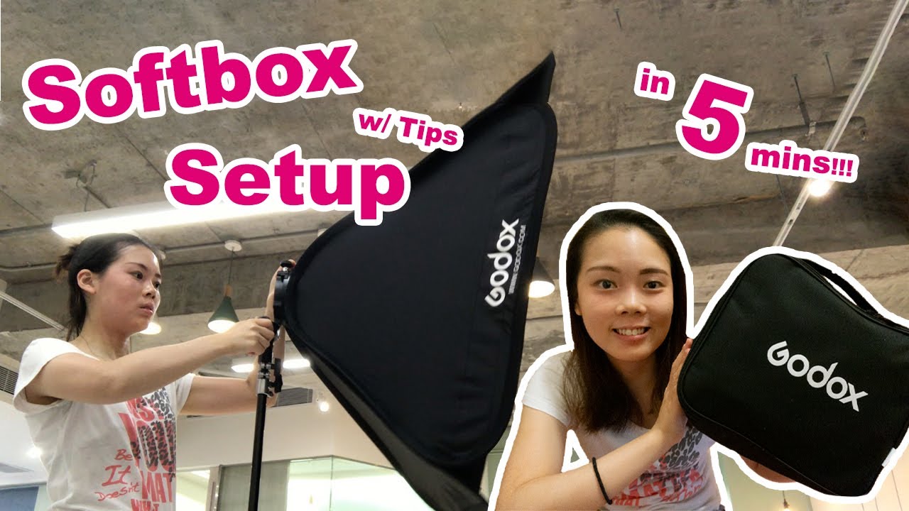 [Camera & Gear] HOW TO SET UP SOFTBOX with speedlight: Godox 80cm Flash Softbox + S2 Bracket Mount
