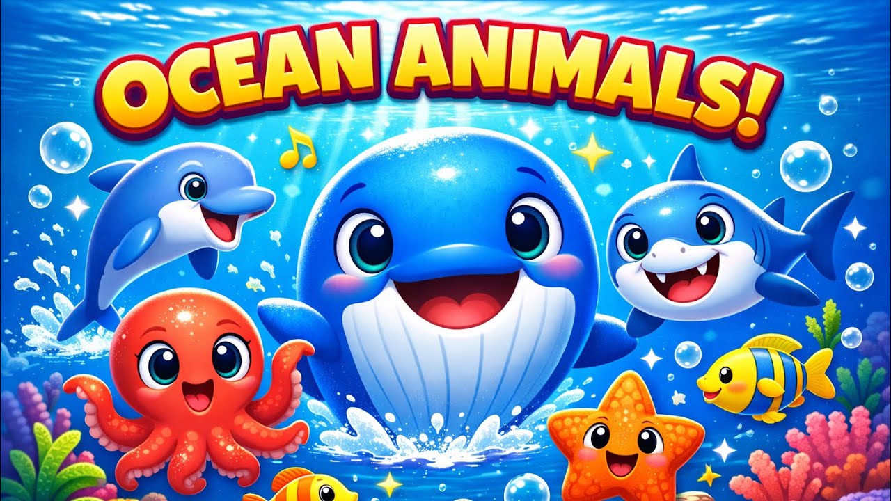 🐠 Ocean Animals Song for Kids | Learn Sea Animals with Music 🐙