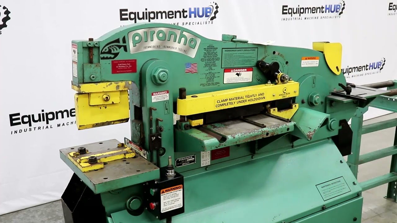Piranha P65 65 Ton Hydraulic Iron Worker