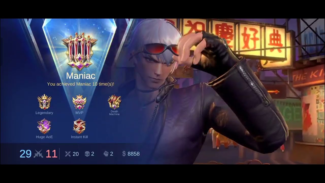 Mlbb gameplay day 1 , no editing.Gusion hero 