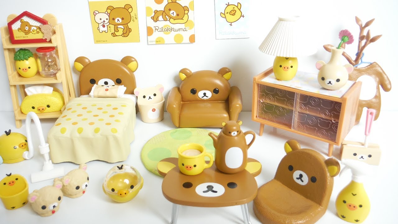 『Miniature』 Rilakkuma room リラックマルームでとびきりリラックス 全８種 開封 配列 リーメント RE-MENT 食玩 Japanese candy toys