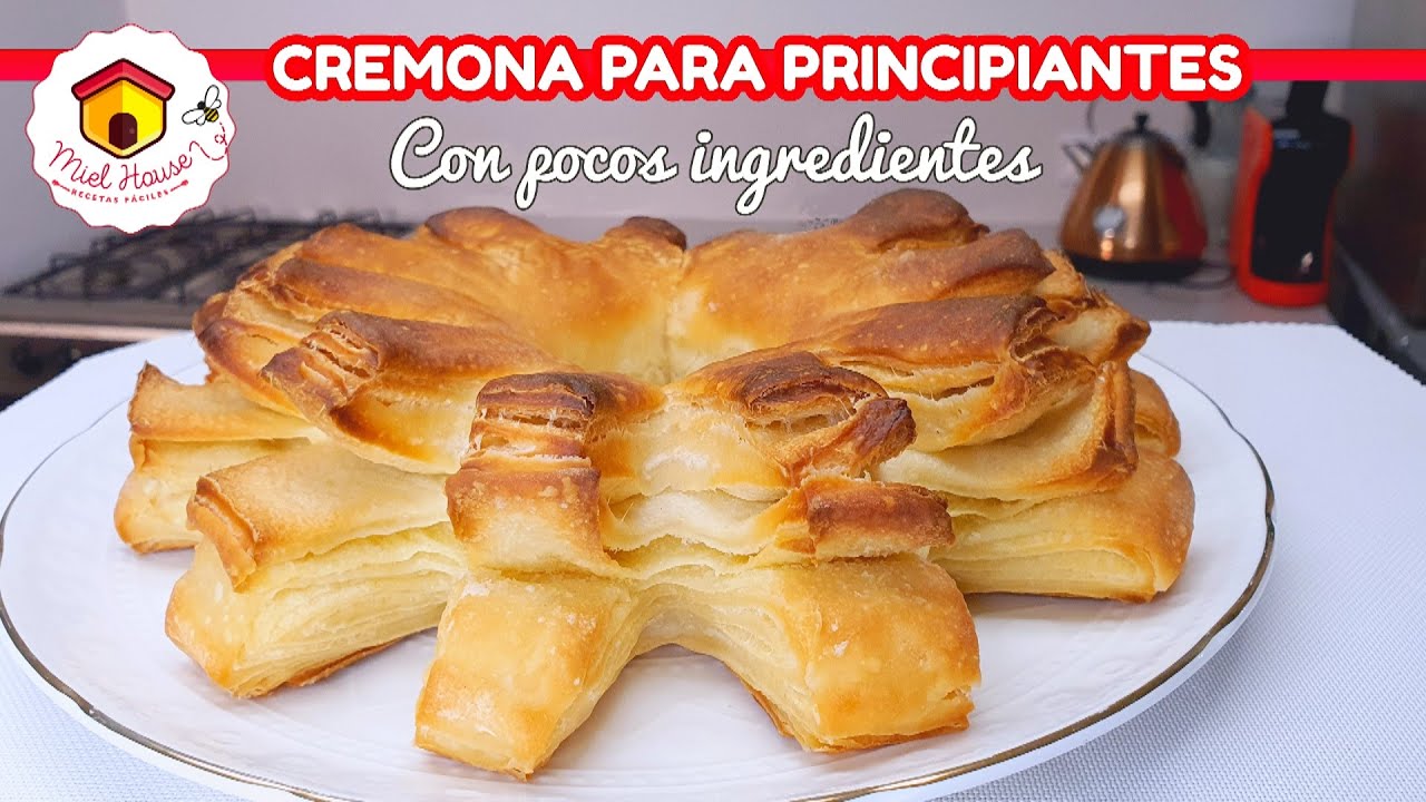 Receta de cremona hojaldrada SUPER FACIL Y ECONOMICA