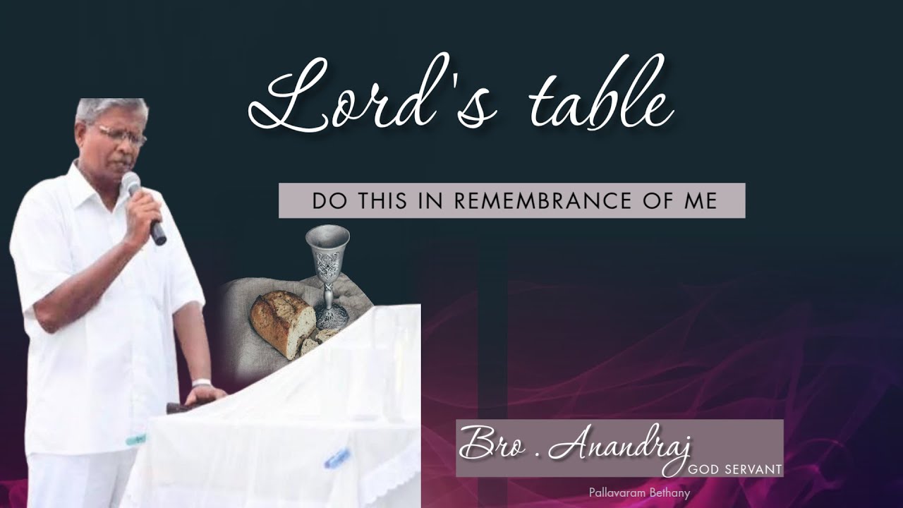 GodServant Bro.G.Anandaraj Pallavaram ||Table Message |Hebron House Of Worship|#tablemessage #hebron