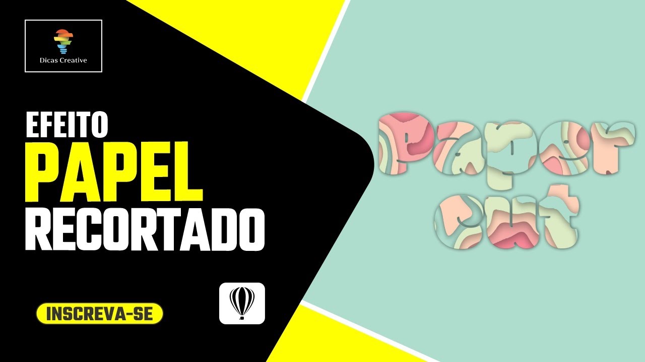 HOW TO MAKE A PAPER CUT EFFECT IN CORELDRAW I EFEITO PAPEL RECORTADO NO COREL DRAW