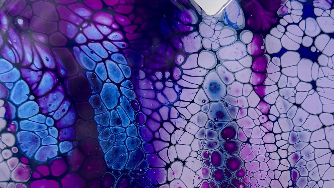 Rugged Heart Acrylic Swipe Art | Satisfying Fluid Art Hearts ❤️💚💜💙