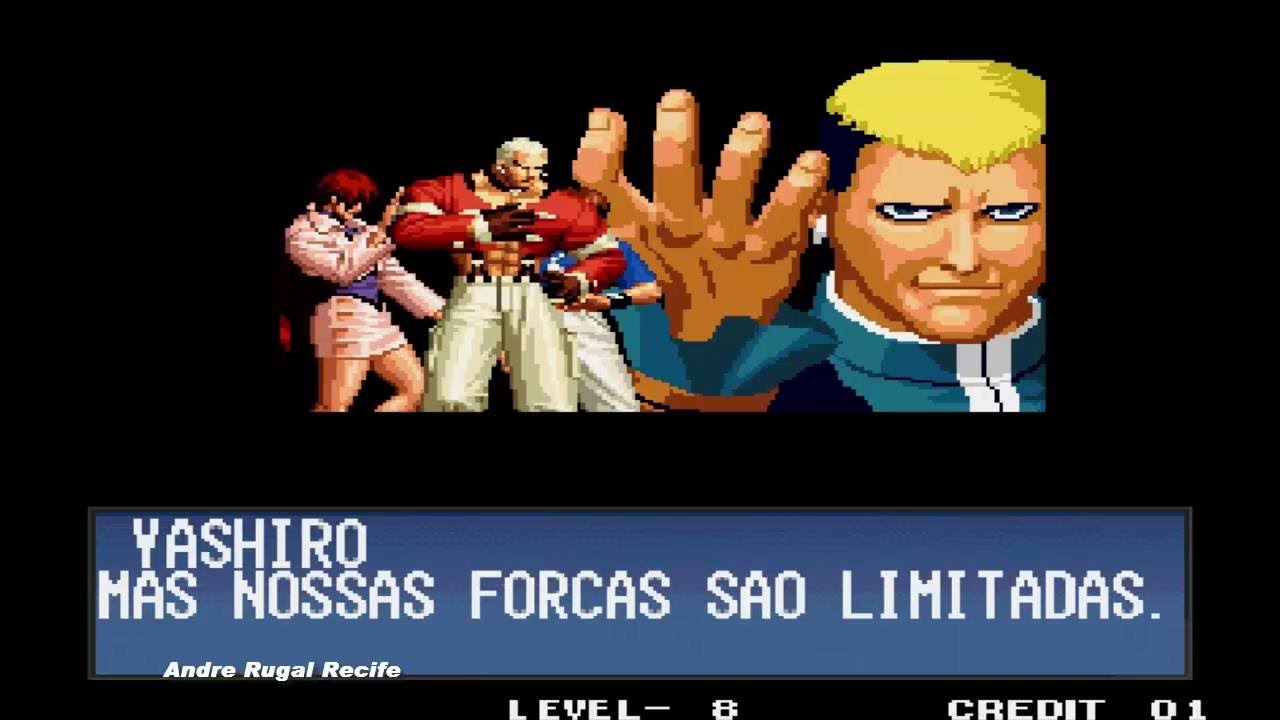 KOF 97 New Faces Team Gameplay, Historia,Traduções e final