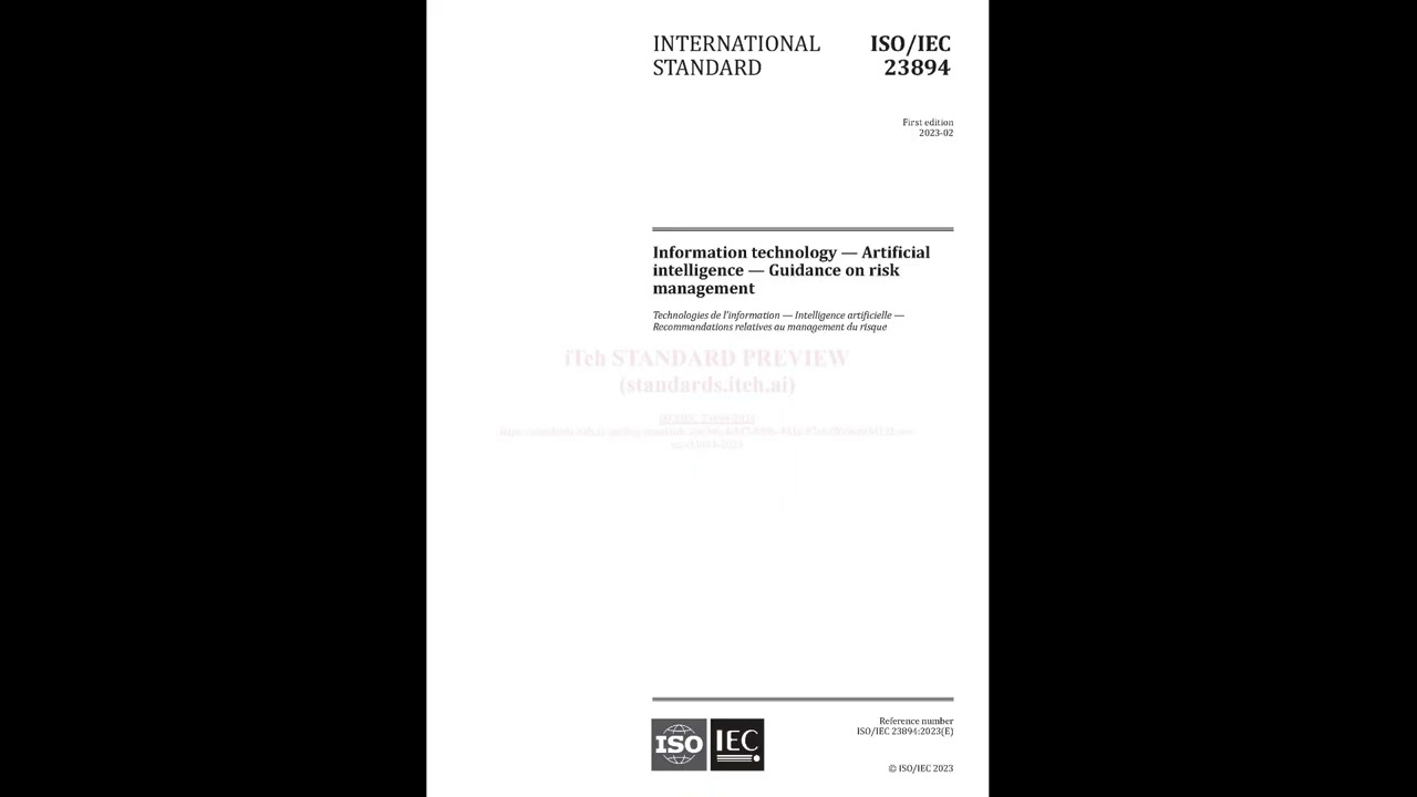 ISO/IEC 23894 AI Guidance On Risk Management Clause 5