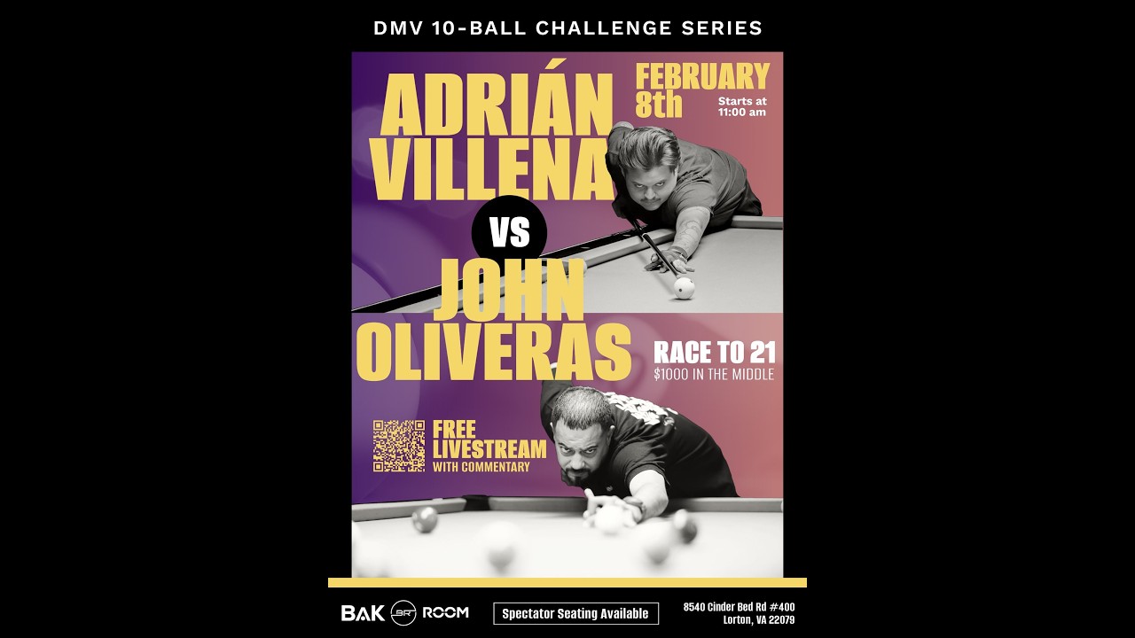 DMV 10-Ball Challenge Series 2026 - Villena v Oliveras