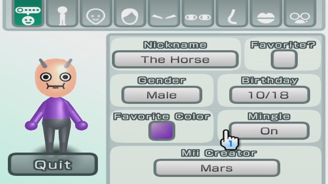The Horse - Adventure Time - Mii 3508