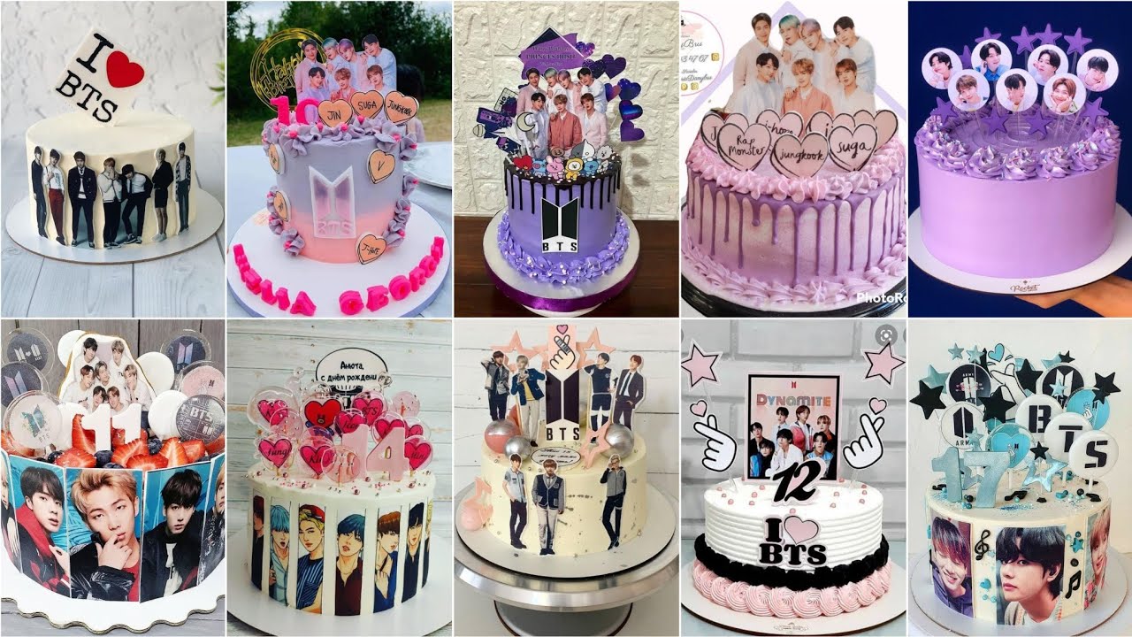 BTS theme cake design 2023 || BTS birthday cake || BTS cake design || Letest birthday cake design,