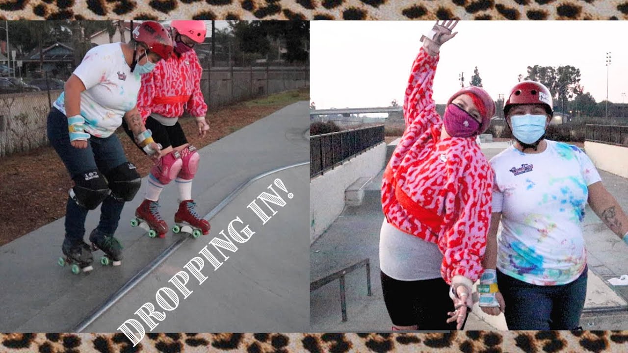 HOW TO DROP IN ON ROLLER SKATES AT THE SKATEPARK! Simple 3 step method.