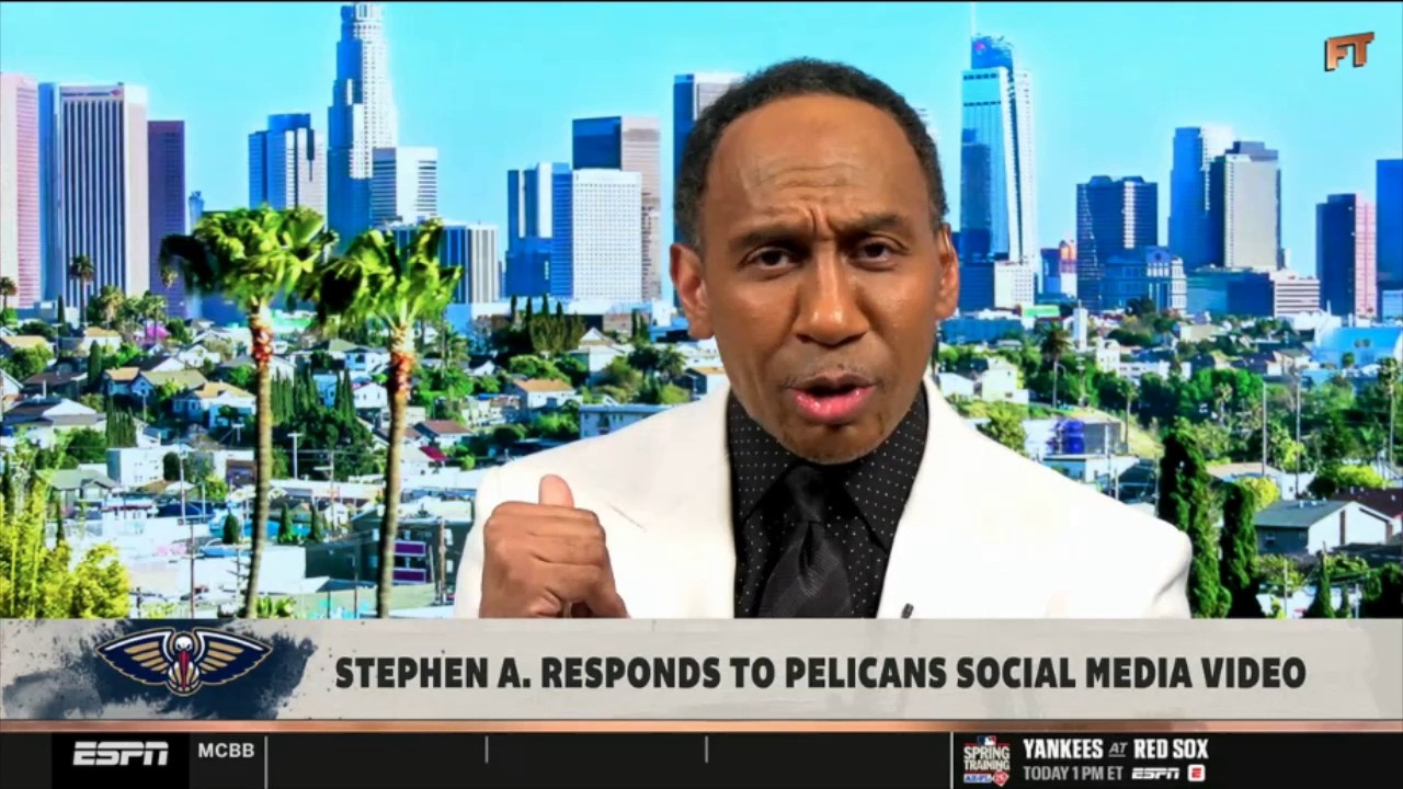 FIRST TAKE | Stephen A. dismantling Pelicans social media video and calling him 