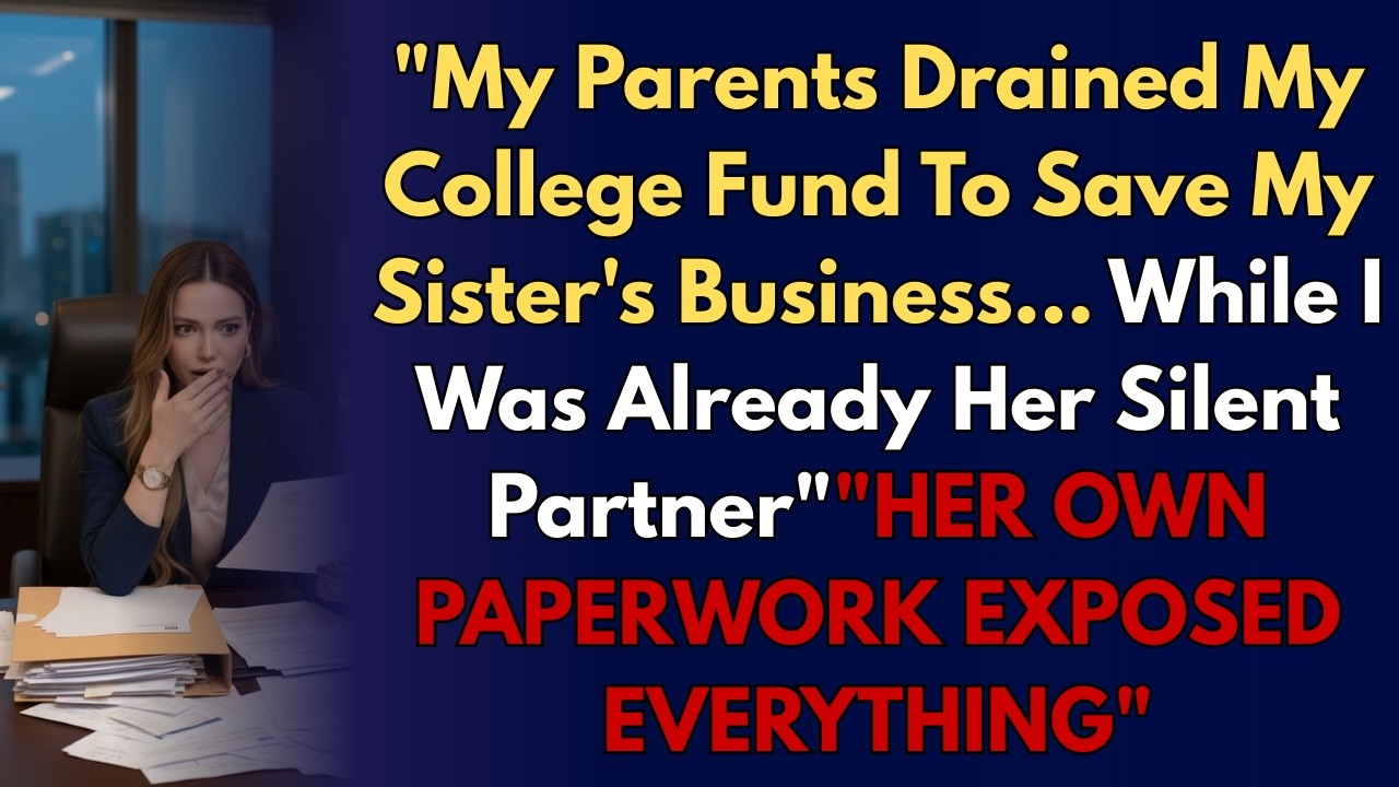 My Parents Gave My College Fund to My Sister — They Didn't Know About My Silent Partnership